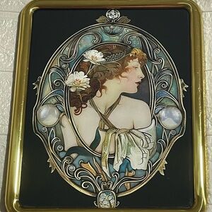 Art Nouveau Cameo Brass Art